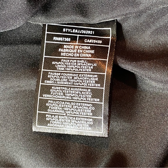 Jack by BB Dakota Faux Fur coat Sz Large Animal Leopard Print - Picture 7 of 10